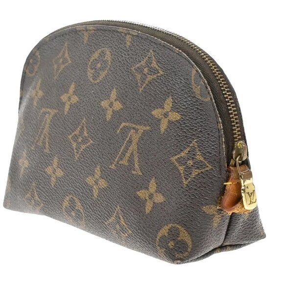 LOUIS VUITTON Pochette Cosmetic Pouch Bag Monogram Leather BN - Picture 4 of 15